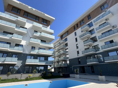Apartament de 2 camere vedere curtea interioara, spre piscina