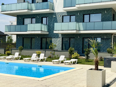 Apartamen cu acces DIRECT la PISCINA, curte proprie+parcare subterana inclusa!