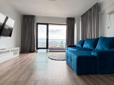 Apartament cu 2 camere mobilat -vedere frontala la mare 