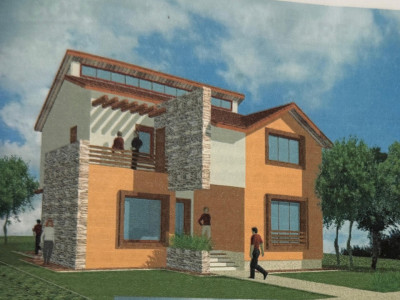 Vila P+M+pod de vanzare zona Kamsas la rosu 