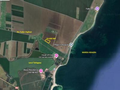 Teren intravilan in localitatea 23 August , str. Tudor Arghezi , 400 m de plaja