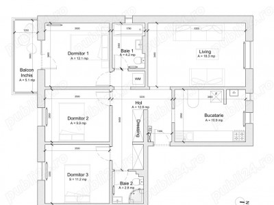Vând apartament 4 camere decomandate, Faleza Nord   Constanța, Strada Unirii
