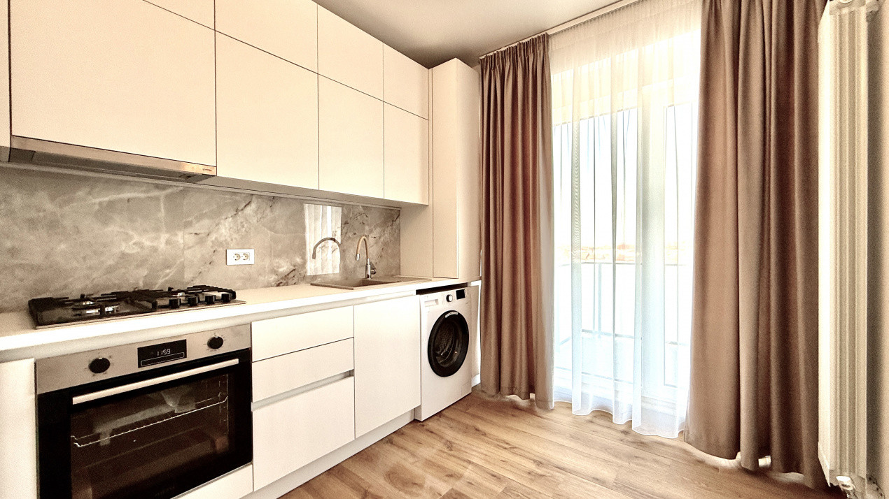 Apartament cu 2 camere mobilat si utilat decomandat cu bucataria inchisa