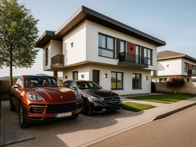 Casa P+1 in Valu lui Traian, pe partea dreapta a localitatii