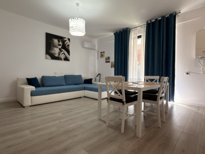 Apartament 2 camere la 100m de plaja in Mamaia-Sat | Curte | Termen lung 