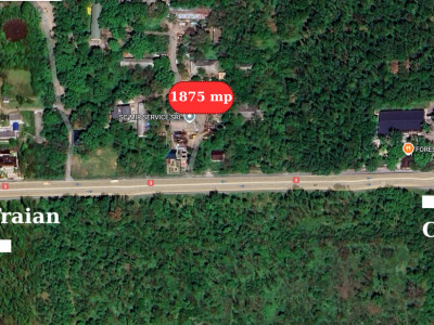 Teren in mijlocul padurii Valu lui Traian 1875 mp si bonus cladire 450 mp hala
