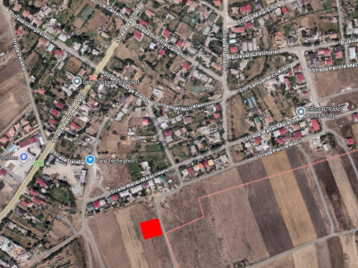 Teren intravilan în Techirghiol, 500 mp, deschidere 19,3 mp